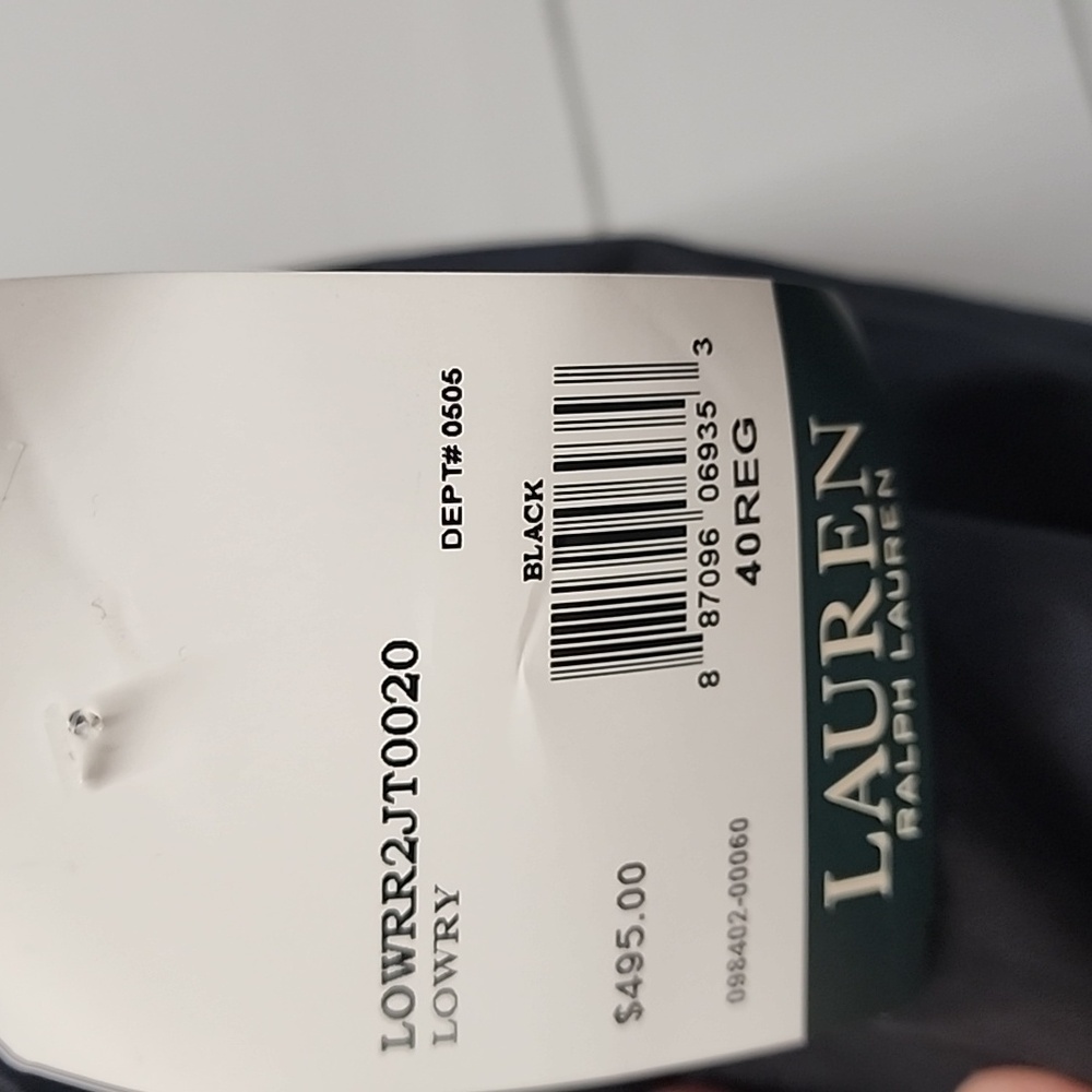 NWT WomensLauren Ralph Lauren Navy Raincoat Coat - Picture 6 of 7